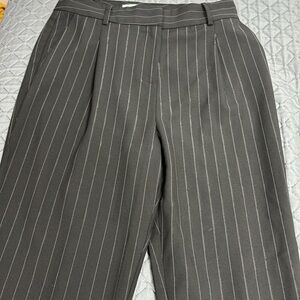 OVI black pants with thin white stripes size L